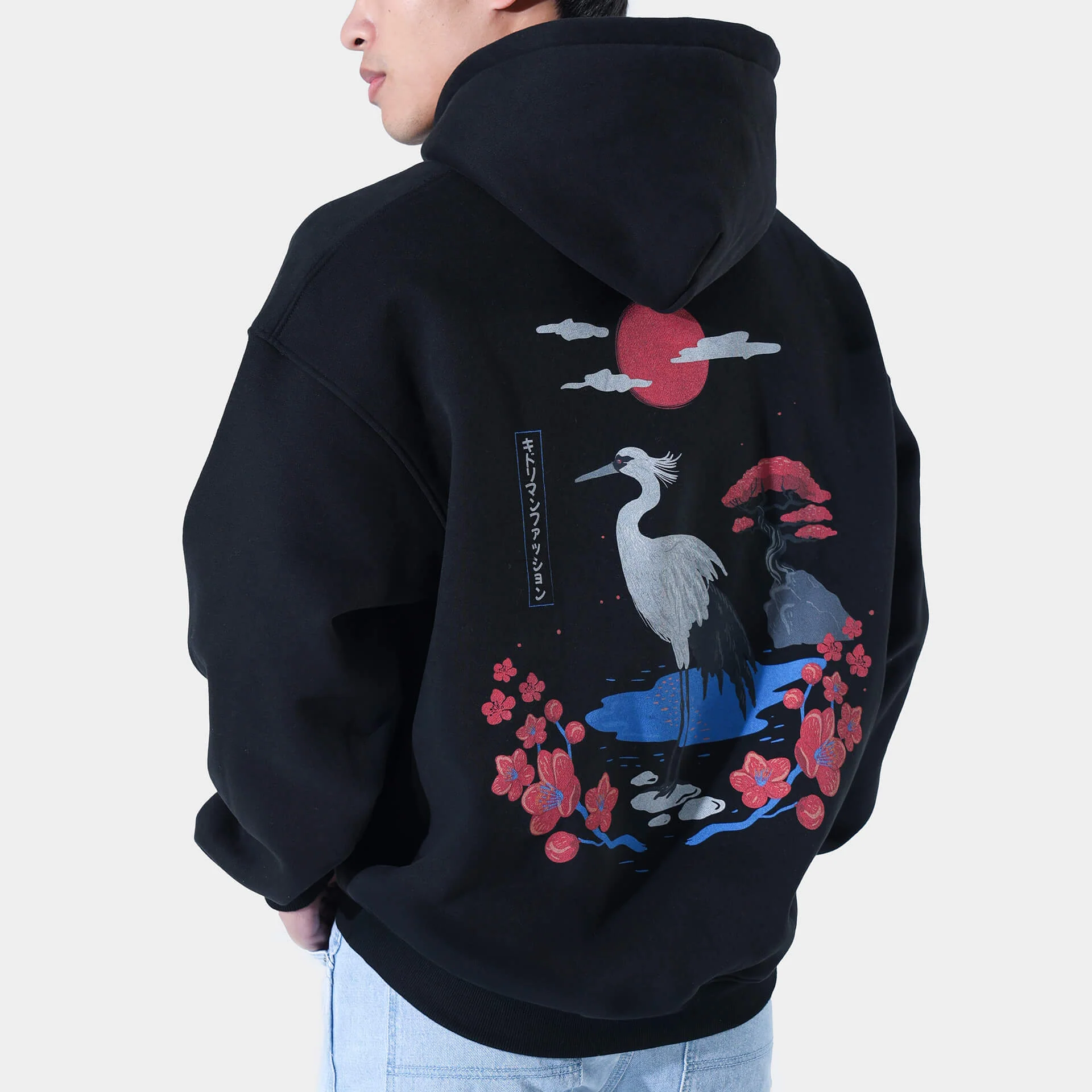 Kurenai Crane Hoodie - Image 2